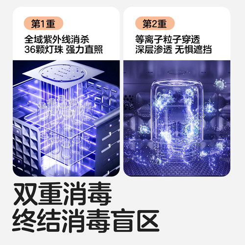 KUB可优比紫外线奶瓶消毒柜婴儿宝宝专用带烘干二合一奶瓶消毒器 - 图0