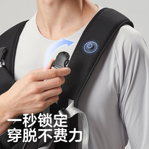 KUB可优比婴儿腰凳背带二合一轻便四季透气前抱式抱娃神器 - 图3
