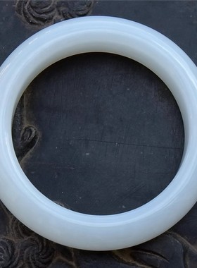 天然新疆和田玉羊脂白玉手镯子58