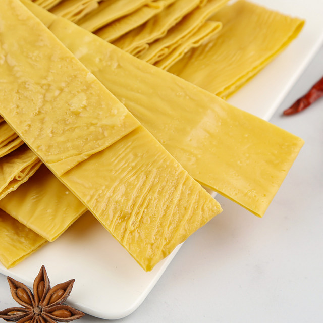 Hot pot bean curd skin strips Yunnan tofu skin oily soybean skin dry goods commercial wholesale soy products cold dishes