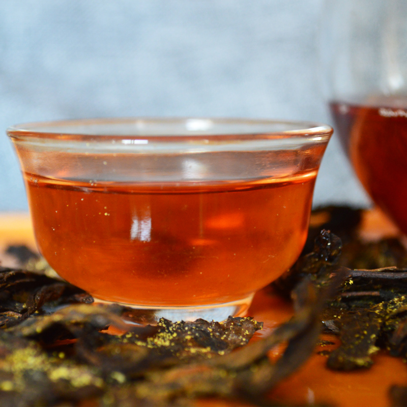 正宗安化黑茶手筑金花茶黑茶湖南安化茯砖茶陈年天尖茶叶1kg正品_虎窝淘