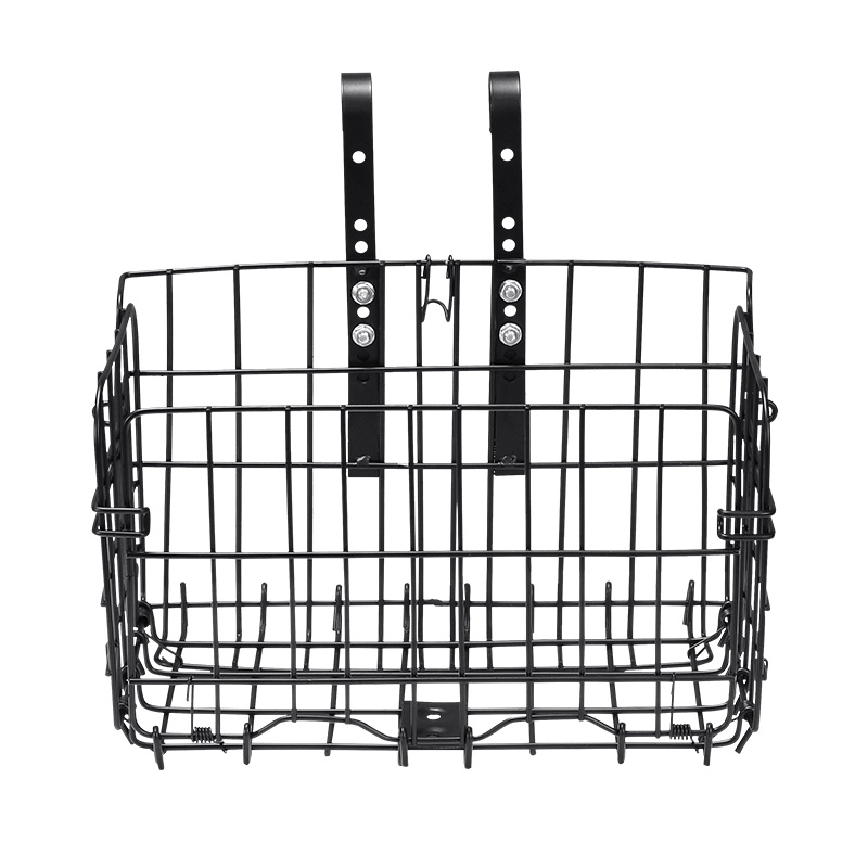 山地折叠自行车篮筐后车筐书包架单车前筐配件大全儿童前篮挂车篓 - 图3