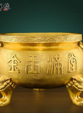 客厅玄关黄铜装饰摆件