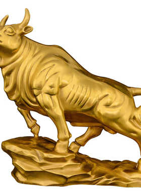 客厅桌面摆件铜牛摆件运势如虹