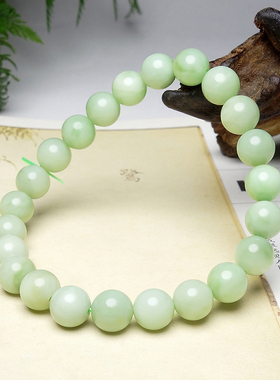 新疆和田玉黑羊洞圆珠手串女款