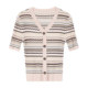 Jiarenyuan knitted sweater striped jacquard