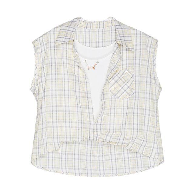 ເສື້ອຢືດ Jiarenyuan chiffon ມີ hem ບໍ່ສົມມາດ