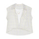 ເສື້ອຢືດ Jiarenyuan chiffon ມີ hem ບໍ່ສົມມາດ