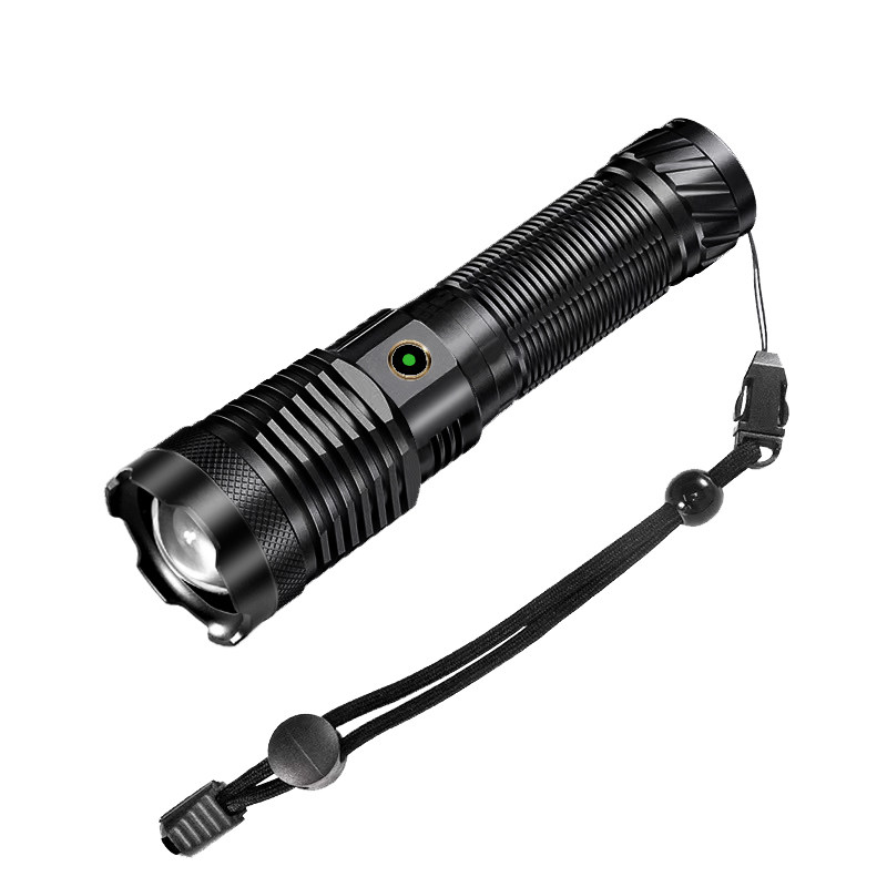 激光战术强光可充电超亮家用手灯 assassin手电筒