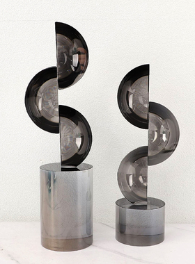 创意几何水晶大号装饰品摆件