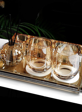 高端水晶卫浴洗漱套装装饰品摆件