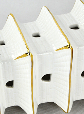 新中式风大堂样板间陈设文昌塔