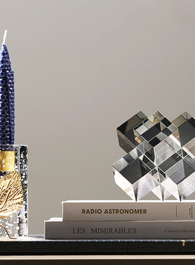 轻奢风水晶十字架工艺装饰品摆件