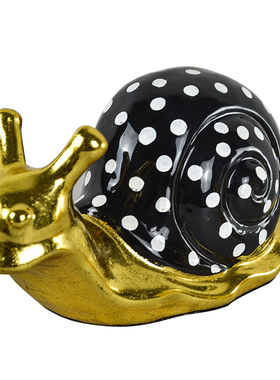 新古典风托盘陈设蜗牛软装饰品