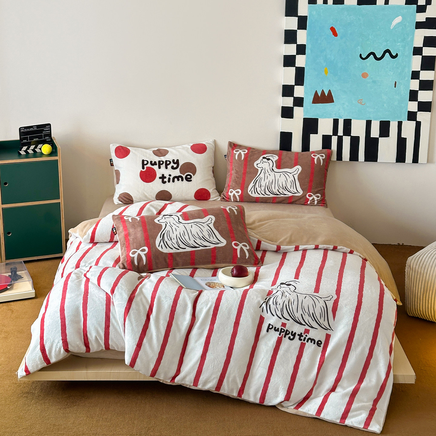 2025新款大版数码印花个性牛奶绒四件套珊瑚绒被套床单三件套加绒,淘宝优惠券,粉丝福利购,淘宝优惠卷