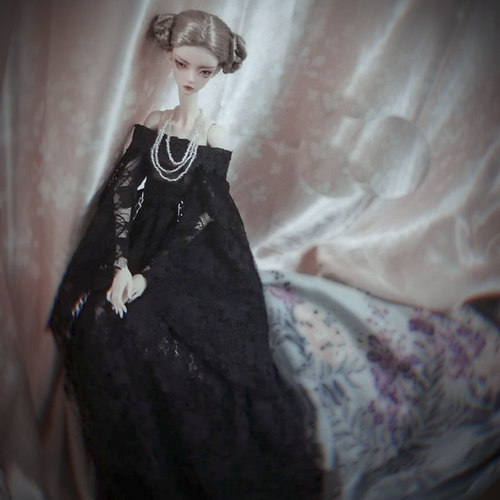 原创3分bjd娃娃衣服4分sd娃大女特体6分兵人fr婚纱蕾丝定做礼裙 - 图0