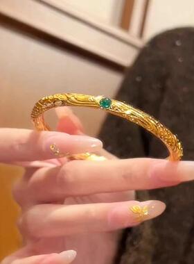 哪吒同款手镯女黄金色乾坤圈