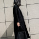 Hepburn style cashmere coat slim fit woolen coat