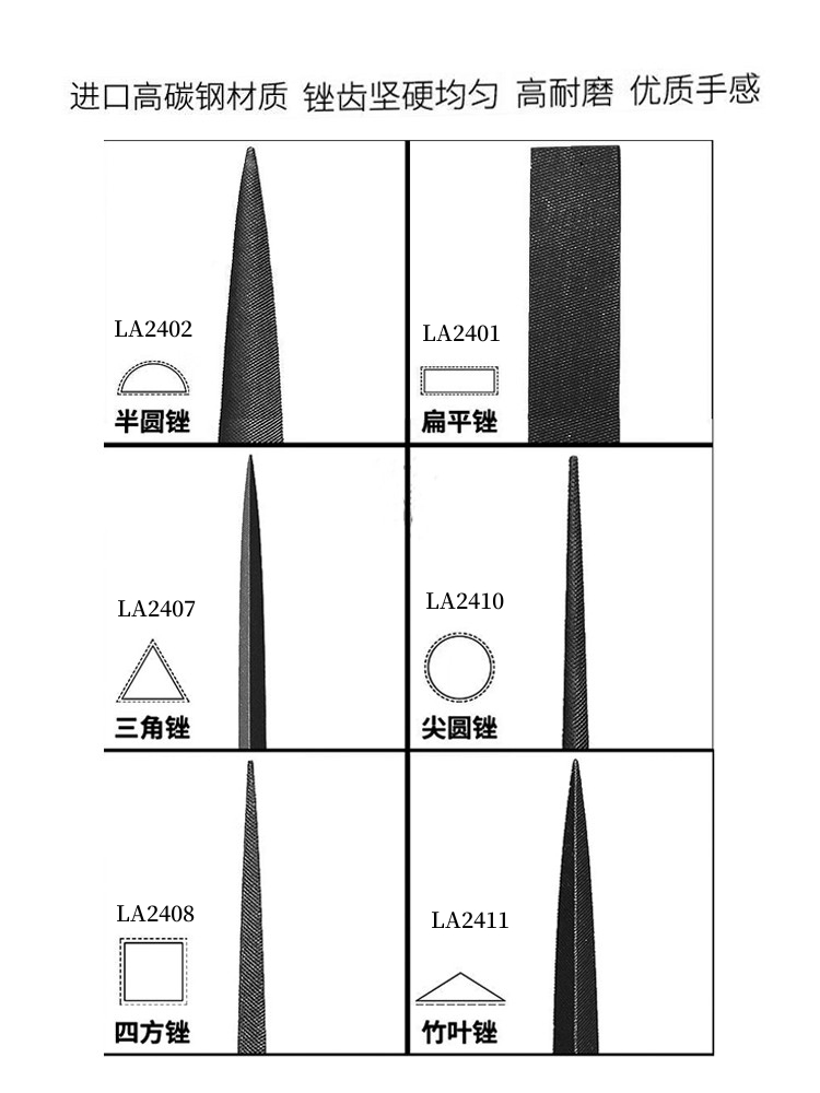 进口瑞士鱼牌锉刀粗齿细齿金银首饰执模整形锉打磨工具钢锉平锉刀 - 图0