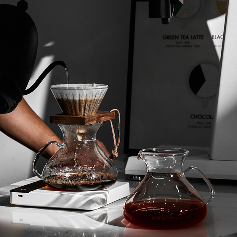 MUVNA Firefly Glass Sharing Pot Hand-made Coffee Pot