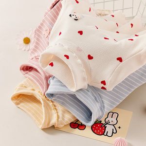 戴维贝拉女童打底衫秋冬装儿童T恤童装宝宝高领洋气衣服女孩上衣