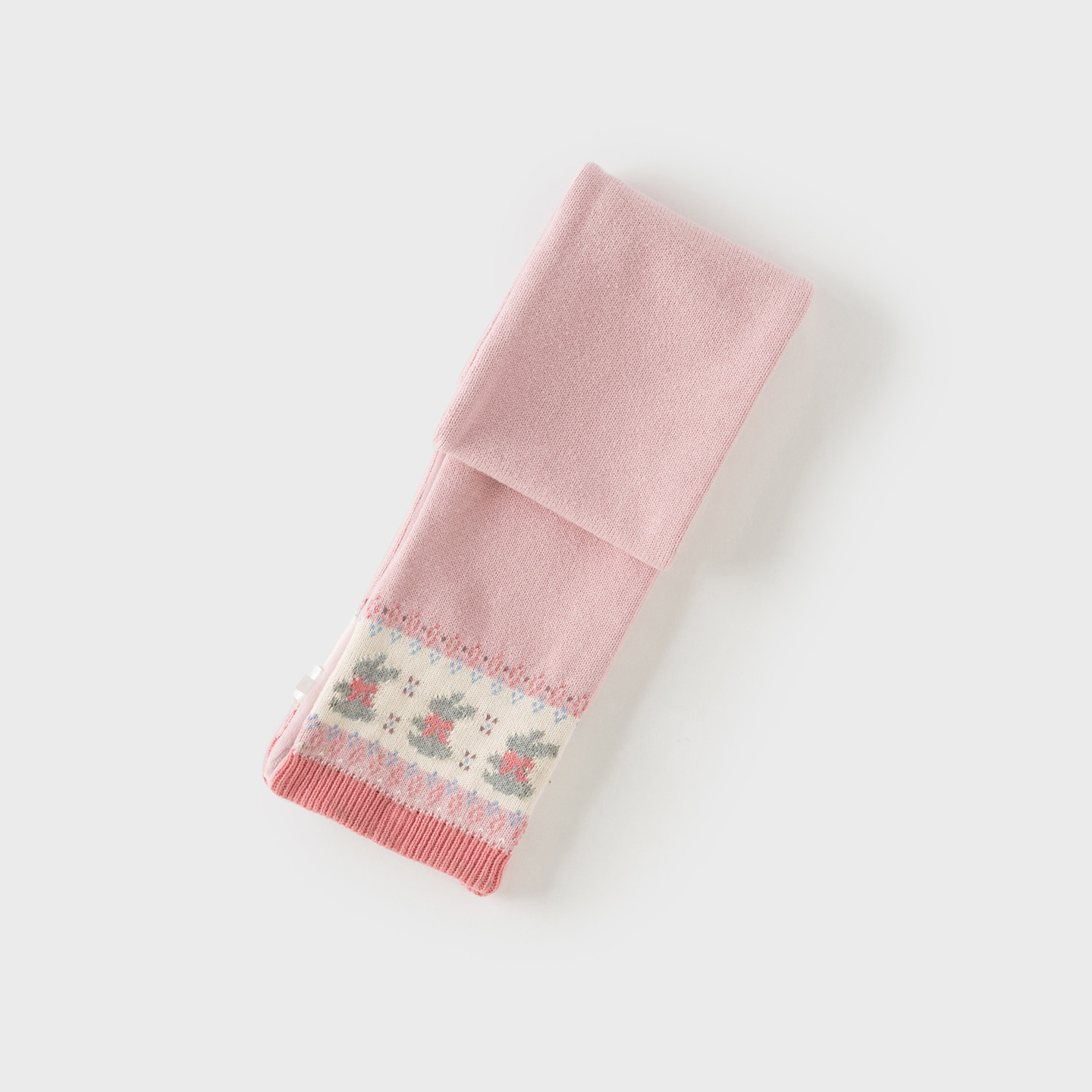 戴维贝拉儿童毛线围巾2025冬季新款女童洋气羊毛针织保暖长围脖