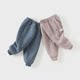 David Bella children's pants 2025 new style baby boy plus velvet pants winter clothes children's casual pants girls' trousers