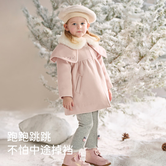 David Bella girls' pants 2025 winter new style children's casual pants children's baby fashionable trousers children's clothing