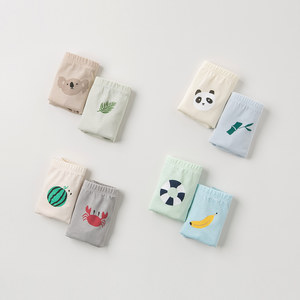 【两条装】davebella戴维贝拉男童纯棉平角裤宝宝内裤儿童裤头