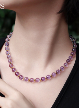 MGS/曼古银紫水晶项链 2025春夏新款轻奢女款轻奢高级感串珠原创