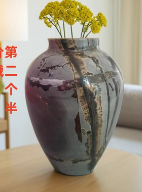 天然奇石桌面花瓶摆件石头田园