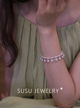 原创响铃铛流苏波西米亚风手链