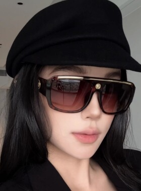 弗瑞姆金标走线厚框大框太阳镜