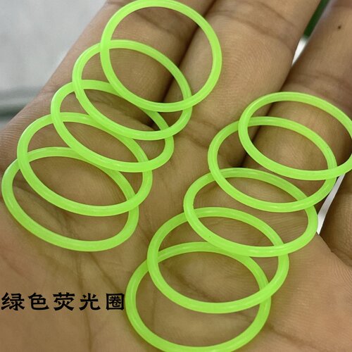 尾部防水开关帽按键橡皮纽手电筒DIY配件绿色荧光硅胶密封防水圈 - 图3