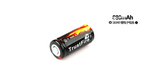 TrustFire RCR123A, 16340 Цветная упаковка Аккумуляторная батарея (одна) с защитной доской