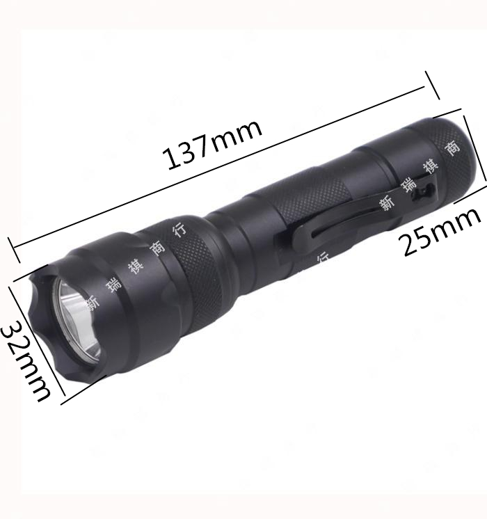 Ultrafire502B CREE Q5 LED白光黄光强光手电筒18650电池户外骑行-图0