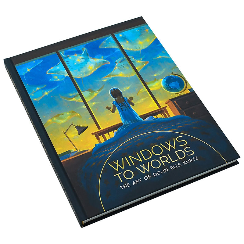 【现货】世界之窗:德文·艾尔·库尔茨的艺术Windows to Worlds: The art of Devin Elle Kurtz英文画集原版进口画册图书书籍 - 图0