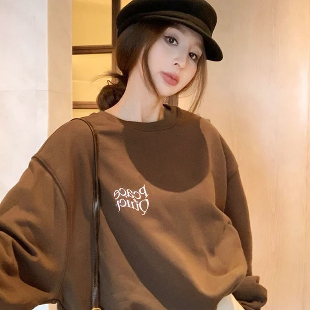 Women's loose Korean style ins trendy sweatshirt top