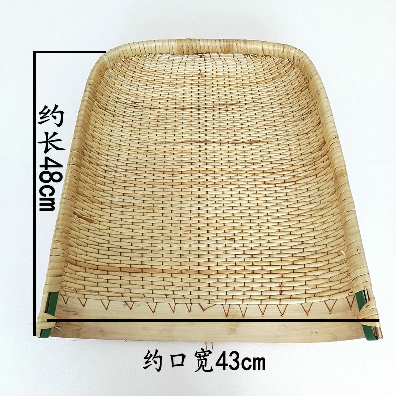 手工编织家用簸箕柳条编织簸箕文艺演出农用簸箕大小簸箕收纳筐斗_虎窝淘