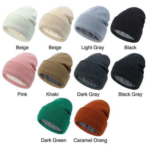 Winter Soft Thick Fleece  Beanie Hat for Men Women Warm Knit - 图3