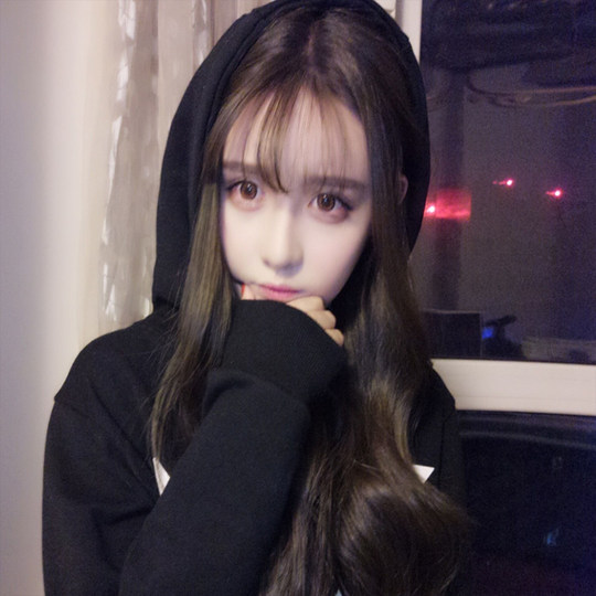 Cute style new internet celebrity Korean style fluffy natural wig