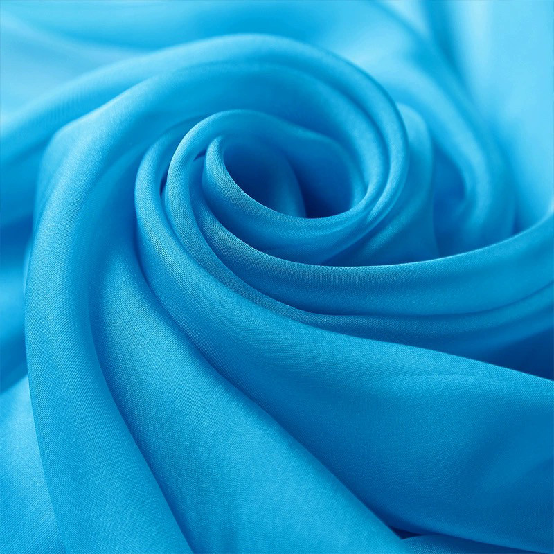 湖蓝色丝巾女春秋百搭2024新款真丝围巾100桑蚕丝真丝纱巾大披肩,淘宝优惠券,粉丝福利购,淘宝优惠卷