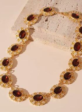 铜合金项链 H362 时尚轻奢气质百搭优雅精致项链