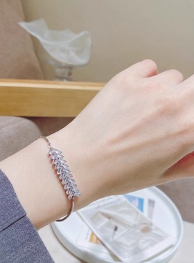 个性镶钻超闪手链女孩ins