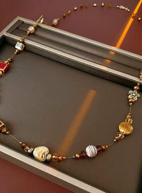 铜合金项链A046 时尚轻奢气质百搭优雅精致项链90mm