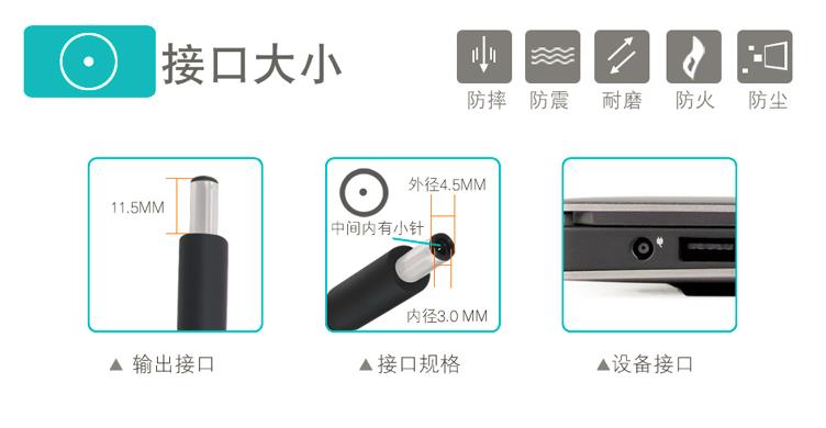 戴尔成就Vostro14-3400 3405 45W电源适配器19.5V2.31A充电器 - 图2