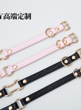 蛇纹皮choker项圈哥特男女同款