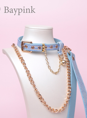 【 Bay高端定制】choker项圈女颈带头层牛皮朋克蛇纹颈带真皮