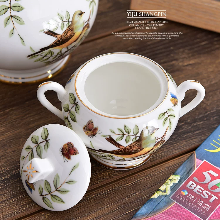 Fashionable creative coffee high-end set, ceramic red (black) tea, tea cup