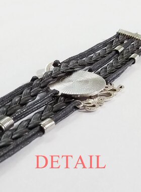 黑白动物永恒礼品皮革手链